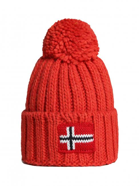 NAPAPIJRI KIDS SEMIURY 6 Bonnet à pompons coquelicots rouges - Bonnets