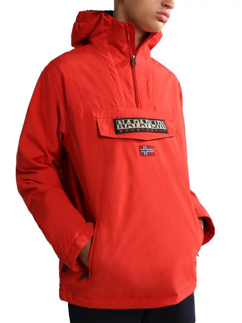 NAPAPIJRI KIDS RAINFIOREST 2 POCKET Veste à capuche (4-16 ans) coquelicots rouges - Bébé Vestes