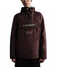 NAPAPIJRI RAINFOREST WINTER 3 Veste imperm&eacute;able avec capuche fudge bordeaux - Vestes pour hommes - 1