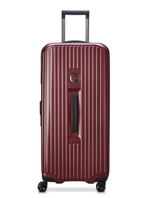 DELSEY SECURITIME Zip Chariot extra large ROUGE - Valises Rigides