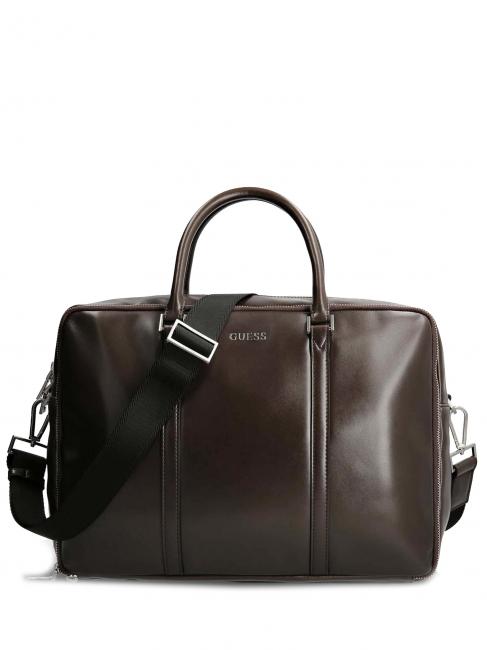 GUESS SCALA Porte-documents pour ordinateur 14" marron foncé - Porte Documents Travail