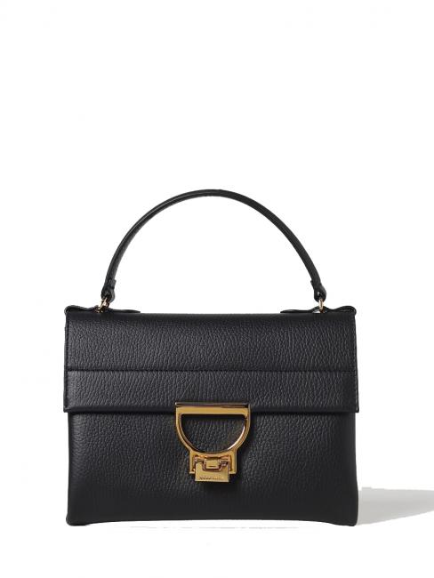COCCINELLE ARLETTIS Mini sac en cuir texturé Noir - Sacs pour Femme