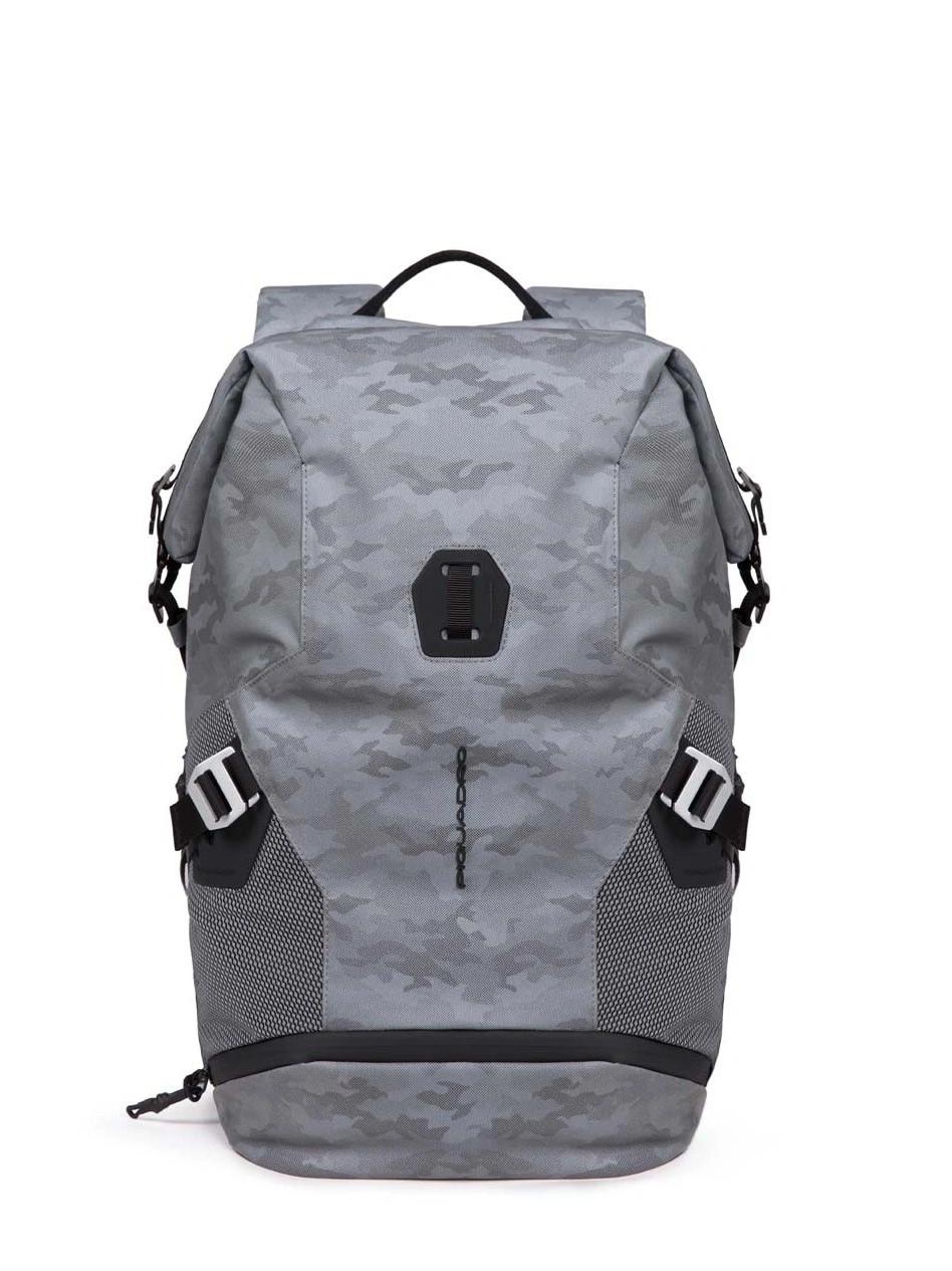 Piquadro Modular Eco Sac Dos Pour Ordinateur Portable Eco Gris