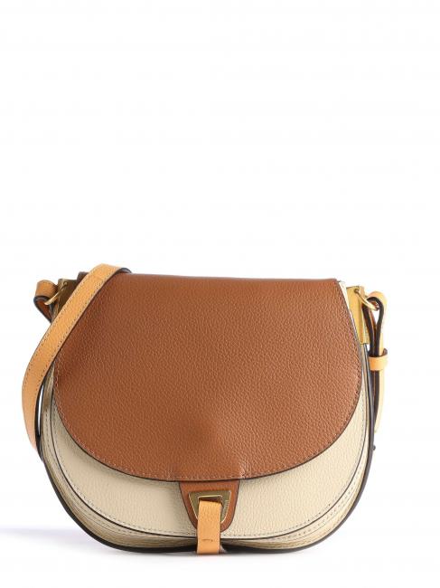 COCCINELLE ARPEGE Tricolor Mini sac à bandoulière, en cuir soie/cher/abricot - Sacs pour Femme