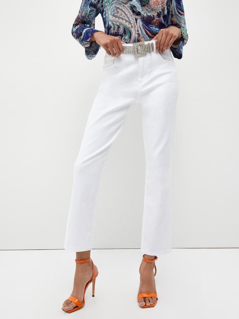 LIUJO Straight bottom up Jeans pour femmes Blanc optique - Pantalons pour femmes
