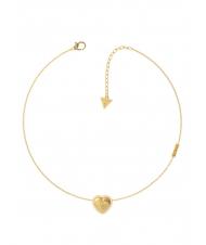 GUESS THAT'S AMORE Collier avec coeur et cristaux or jaune - Colliers - 1