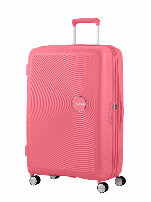 AMERICAN TOURISTER Valise Ligne SOUNDBOX. taille grande. extensible corail embrassé par le soleil - Valises Rigides