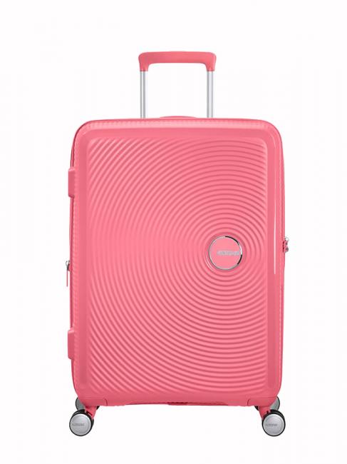 AMERICAN TOURISTER SOUNDBOX SPINNER Chariot moyen, extensible corail embrassé par le soleil - Valises Rigides