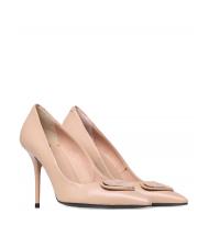 LOVE MOSCHINO Scarpa d&eacute;collet&eacute; alta in nappa  nu - Chaussures Femme - 1