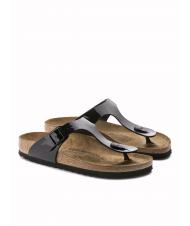 Birkenstock Gizeh Vernis Birko Flor Noir Achetez A Prix Outlet