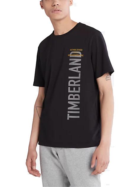 TIMBERLAND BRAND CARRIER T-shirt à imprimé graphique NOIR - T-shirt
