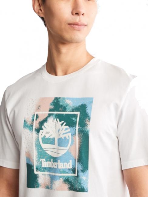 TIMBERLAND SUM STACK REGULAR T-shirt en cotton blanc - T-shirt