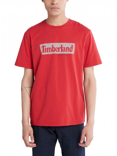 TIMBERLAND BRAND CARRIER T-shirt à imprimé graphique sauge écarlate - T-shirt
