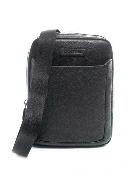 PIQUADRO MODUS RESTYLING Mini sac ipad en cuir Noir - Sacs en Bandoulières pour Homme