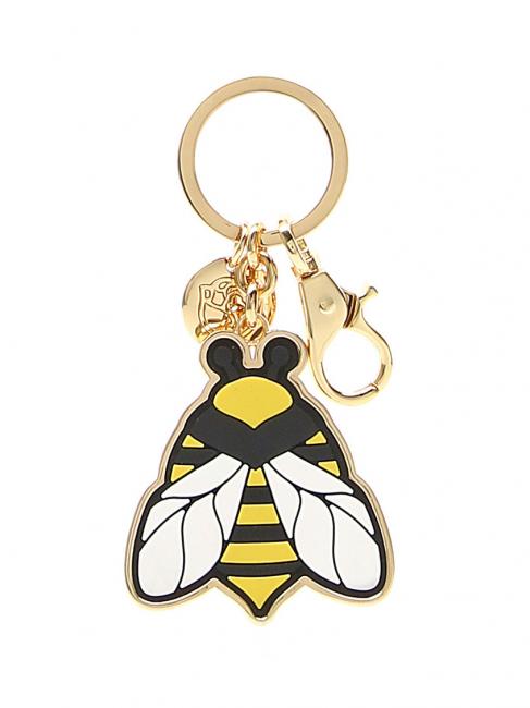 BRACCIALINI APE Porte-clés abeille en métal et caoutchouc Noir - Porte-clés