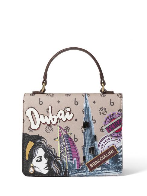 BRACCIALINI CARTOLINE DUBAI Dossier de sac à bandoulière Noir - Sacs pour Femme