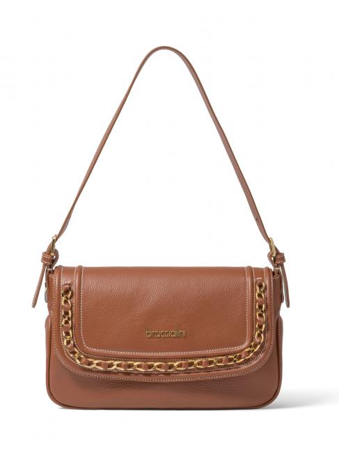 BRACCIALINI NORA Sac à bandoulière en cuir marron - Sacs pour Femme