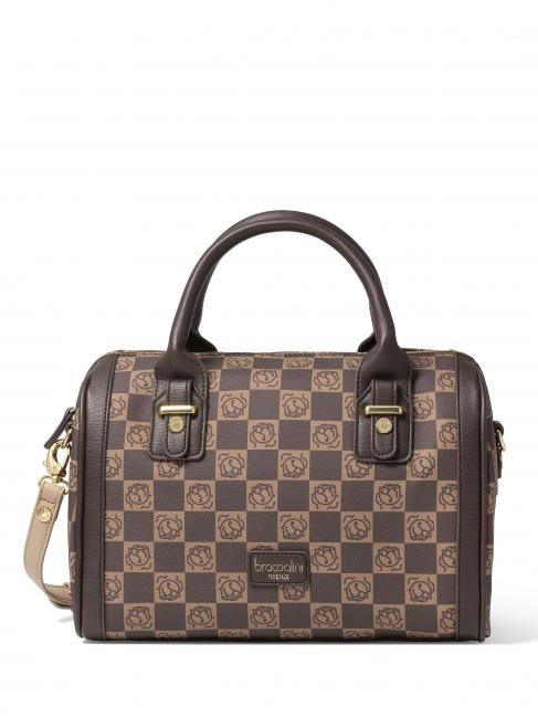 BRACCIALINI MONORANGE Sac coffre avec bandoulière marron - Sacs pour Femme