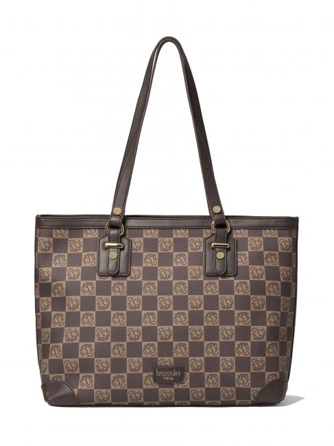 BRACCIALINI MONORANGE Sac cabas à bandoulière marron - Sacs pour Femme