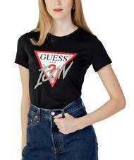 GUESS ICON T-shirt avec applications jetbla - T-shirt - 1