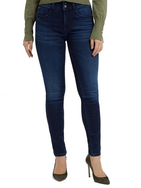 GUESS ANNETTE FOLDED jean skinny océan chaud - Jeans