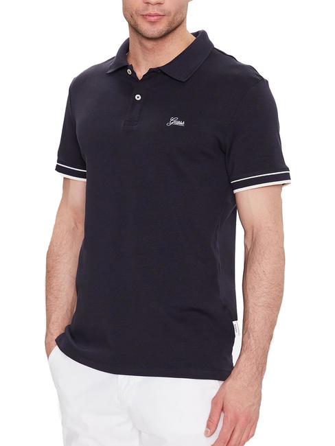 GUESS OLIVER Polo stretch à manches courtes smartblue - chemise polo