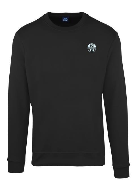 NORTH SAILS Felpa gircollo logo  noir - Pulls molletonnés