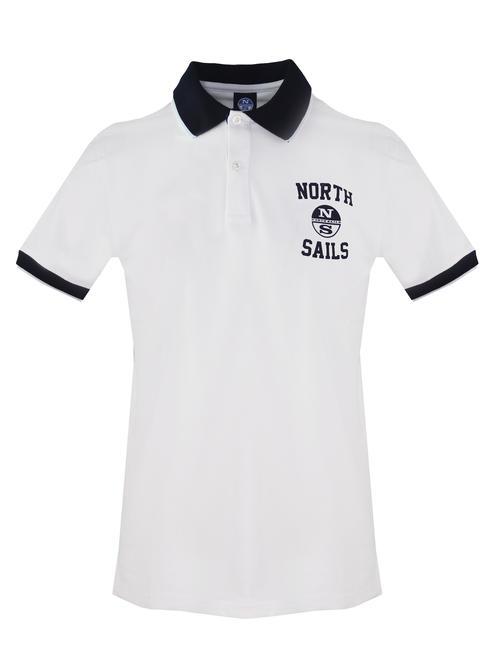 NORTH SAILS Polo cotone elasticizzato  blanche - chemise polo