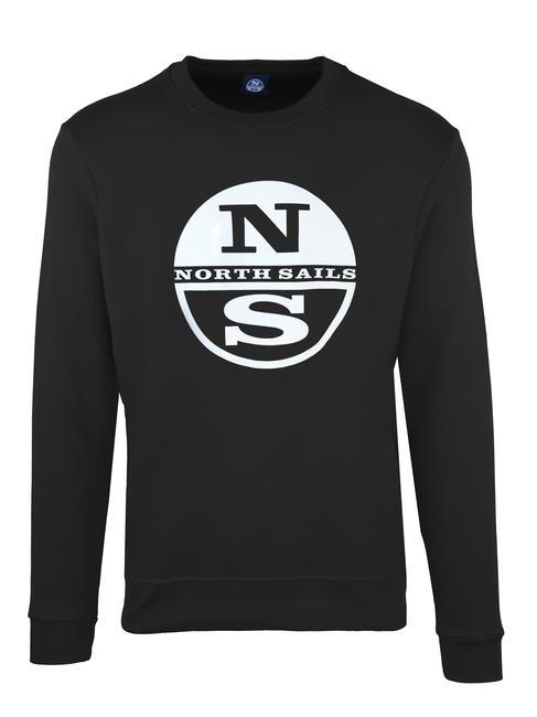 NORTH SAILS LOGO PRINT Sweat-shirt à col rond noir - Pulls molletonnés