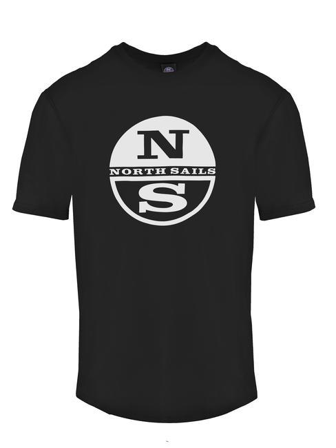 NORTH SAILS LOGO PRINT T-shirt en cotton noir - T-shirt