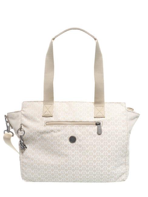 KIPLING DORTHY Sac à bandoulière avec bandoulière beige signature - Sacs pour Femme