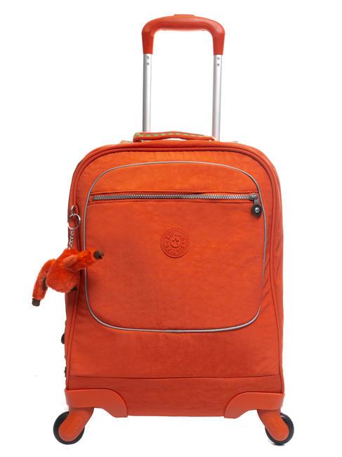 KIPLING LICIA Sac à dos avec chariot combo sucre orange - Sacs à dos à roulettes