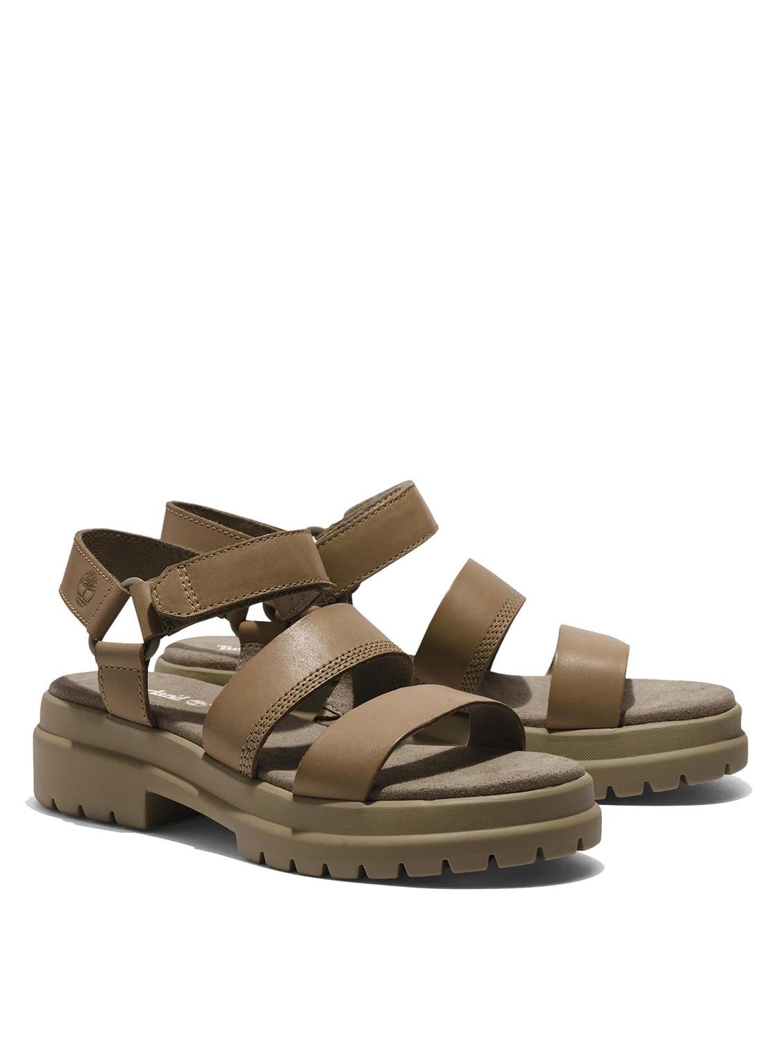 Timberland London Vibe 3 Bands Sandale En Cuir Poivre Citron Achetez A Prix Outlet