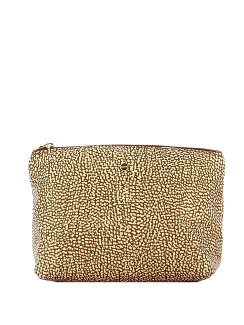 BORBONESE CLASSICA POUCH MEDIUM Beauté mer Beiger - Pochettes & Trousses