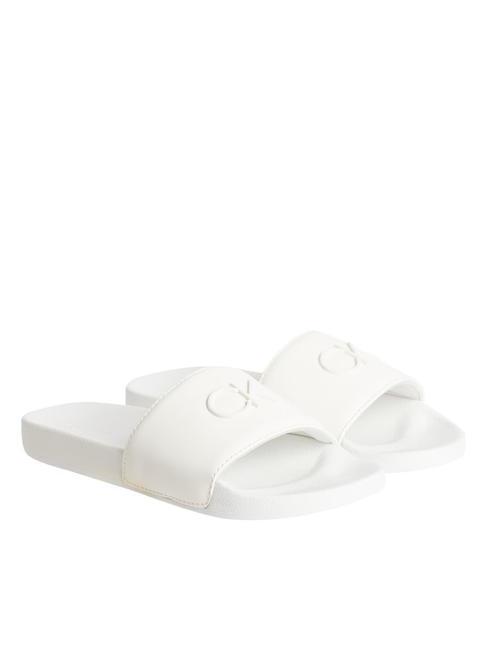 CALVIN KLEIN POOL SLIDE FLIP FLOP Chaussons Guimauve - Chaussures Femme