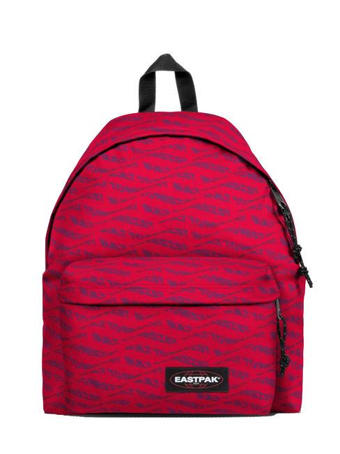 EASTPAK PADDED PAK'R NG Sac à dos sculptytype rouge - Sacs à dos pour l'École & les Loisirs