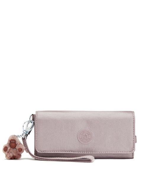 KIPLING RUBI Portefeuille avec manchette noisette métallique - Portefeuilles Femme