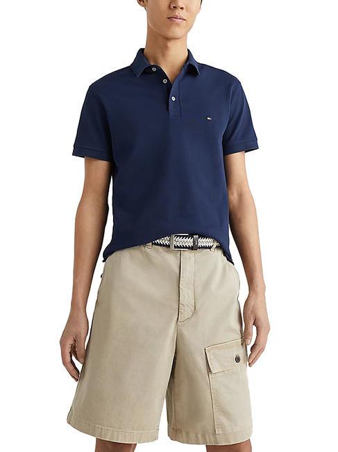 TOMMY HILFIGER 1985  1985 Polo coupe slim carbone marine - chemise polo