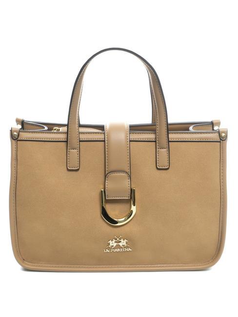 LA MARTINA GISELA Sac cartable avec boucle beige - Sacs pour Femme