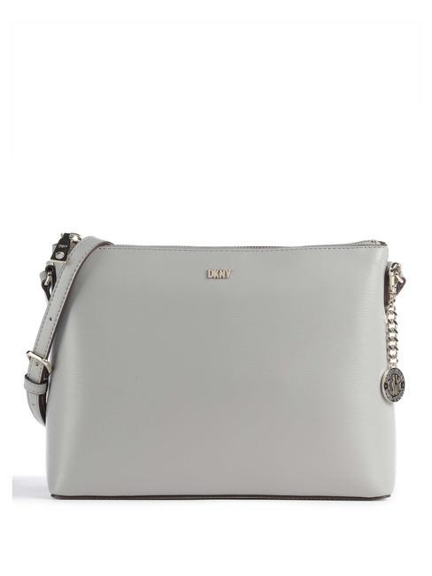 DKNY BRYANT Sac bandoulière en cuir gris chiné - Sacs pour Femme