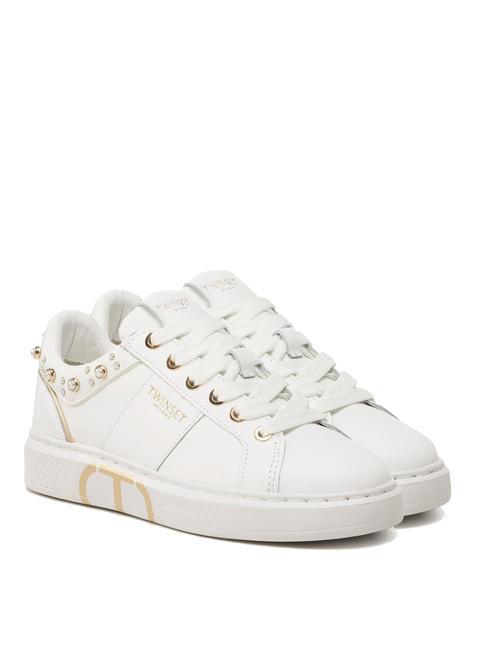 TWINSET PEARLS Baskets à perles blanc optique - Chaussures Femme
