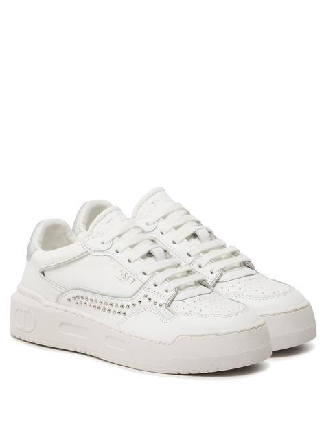 TWINSET ICON Baskets à micro clous argent - Chaussures Femme