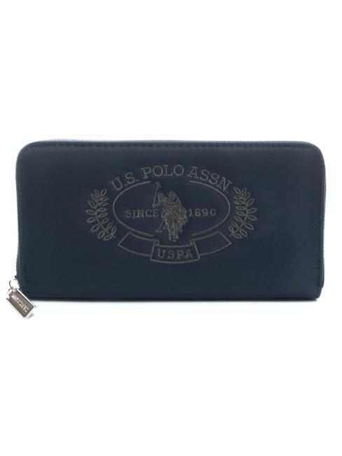 U.S. POLO ASSN. SPRINGFIELD Portefeuille zippé BLEU - Portefeuilles Femme