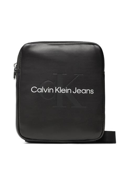 CALVIN KLEIN MONOGRAM SOFT bourse le noir - Sacs en Bandoulières pour Homme