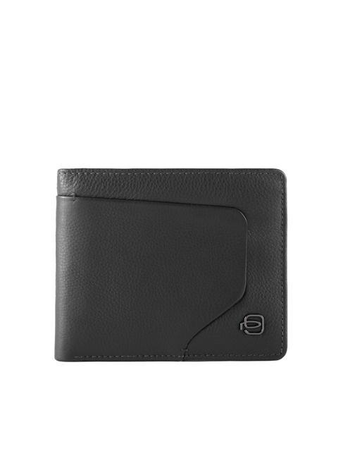 PIQUADRO AKRON Portefeuille avec porte-documents amovible Noir - Portefeuilles Homme