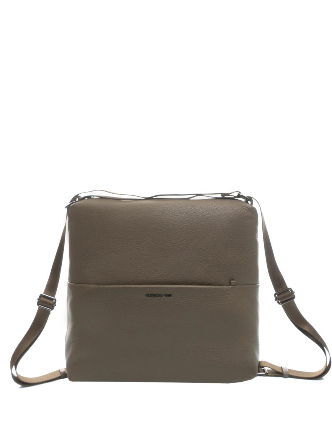 Mandarina Duck Mellow Sac Dos En Cuir Argile Achetez Prix