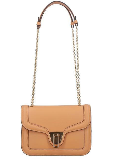 COCCINELLE MARVIN Twist Mini sac porté épaule / bandoulière abricot - Sacs pour Femme