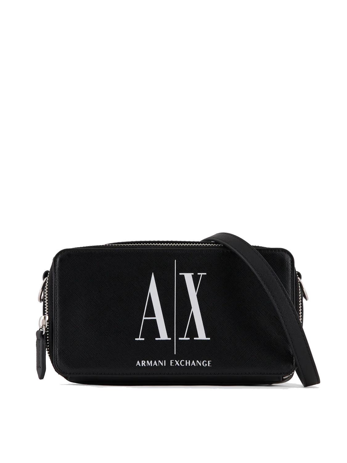 Armani Exchange Icon Logo Petit Sac Bandouli re Noir Achetez