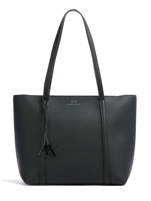 ARMANI EXCHANGE CHARM LOGO Sac shopping Dame noire - Sacs pour Femme