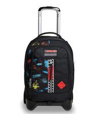 SEVEN SCRATCH BOY JACK Sac &agrave; dos trolley amovible &agrave; 2 roues Noir - Sacs &agrave; dos &agrave; roulettes - 1